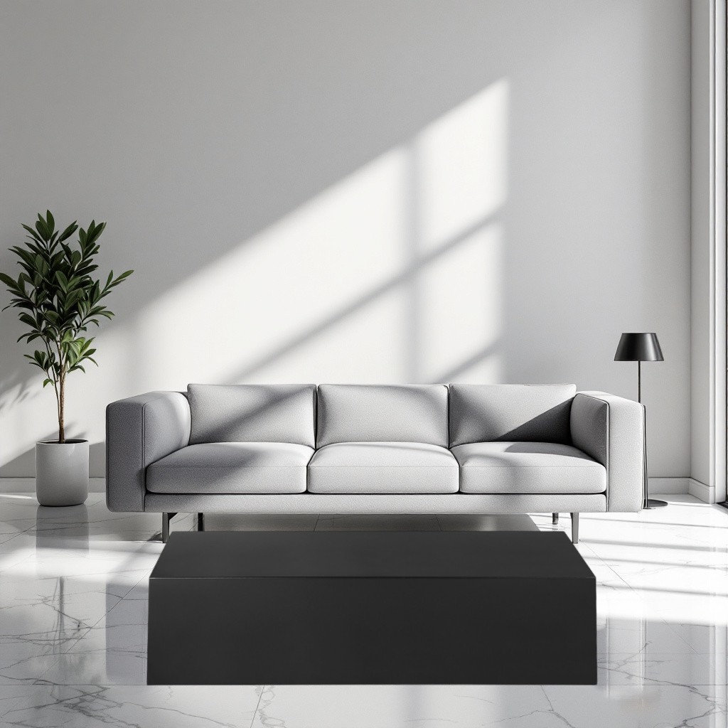 Everson Single Coffee Table, Black