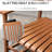 2Pcs Outdoor Rocking Chair With Side Table, Wooden Patio Rocker Comfortable , High Back, For Garden, Balcony, Porch, 352 Lbs Supported, 2 Quiet & Supports Up To Lbs,