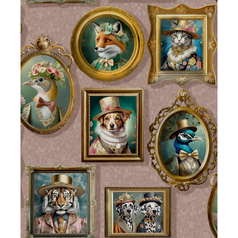 Papier peint Regal Beasts, Rose