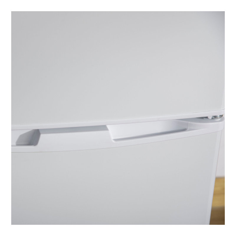 Double Door Mini Fridge with Freezer, 3.2 Cu.Ft Compact Refrigerator with Adjustable Shelf, Adjustable Thermostat and Reversible Door for Bedroom, Dorm, Home Office