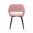 Kristina 17'' H Velvet Upholstered Metal Armchair-1805382029