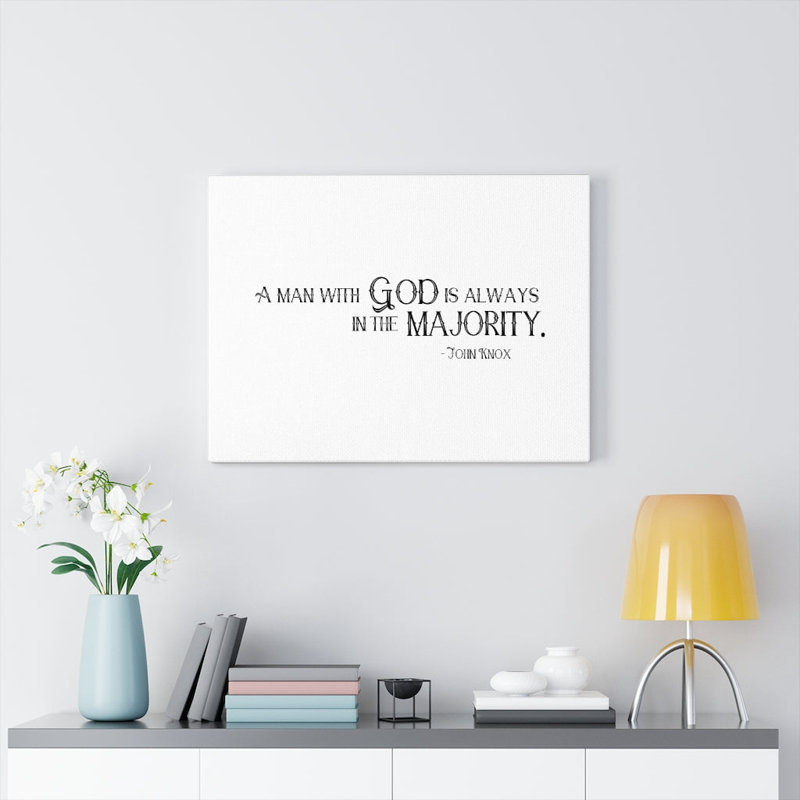 A Man With God - Wrapped Canvas Print, 28cm H x 36cm W