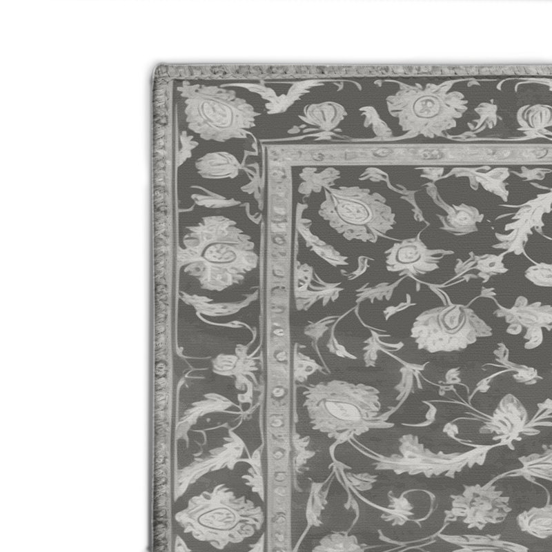 Tapis gris d'intérieur et d'extérieur Tabriz, Rectangle 4pi x 6 pi