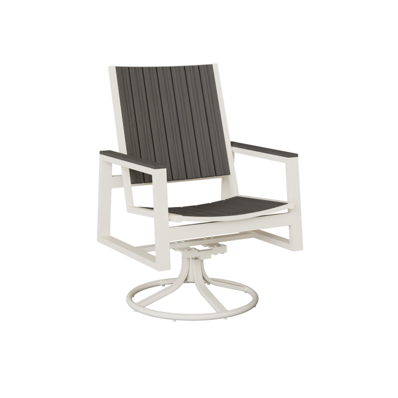 Chaise berçante berçante pivotante Berlin Gardens Vida, Gris côtier