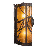 10" Wide Whispering Pines Left Wall Sconce