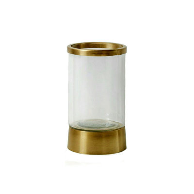 Aima 7.5'' H Glass Tabletop Hurricane