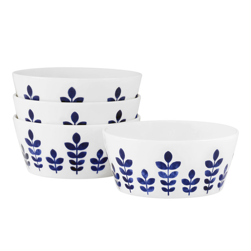 Noritake Sandefjord Set Of 4 Fruit Bowls, 5-1/2", 15 Oz.