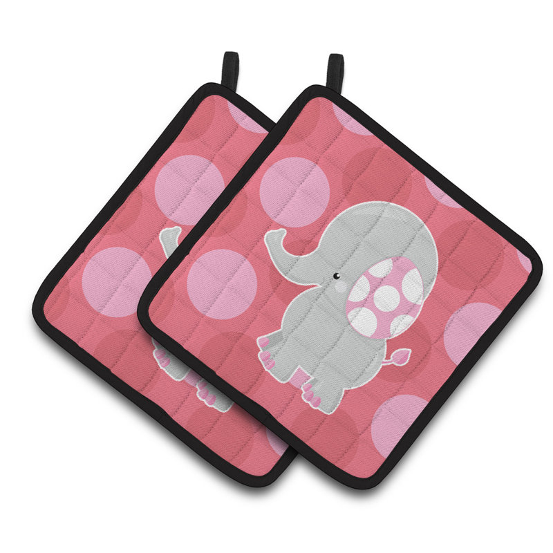 Cuisinier poignée grand coussin éléphant éléphant caroline