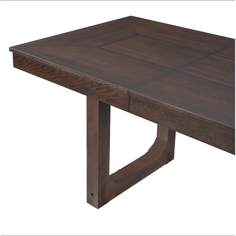 Table de salle à manger extensible de 60 à 78 po, table de cuisine en bois de ferme avec rallonge amovible, grande table extensible pour 4 à 8 personnes, noyer