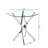 Landgraf Glass Top Round Coffee Table,Cocktail Table,Glass End Table-1042096009-944003058