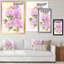 «Blossoming Pink Wildflowers II», œuvre d'art traditionnelle sur toile-213016852-213016849