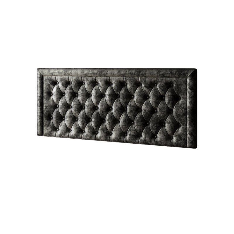 Fan Divan Bed Base, Single (3'), Black, 2 Left Drawers