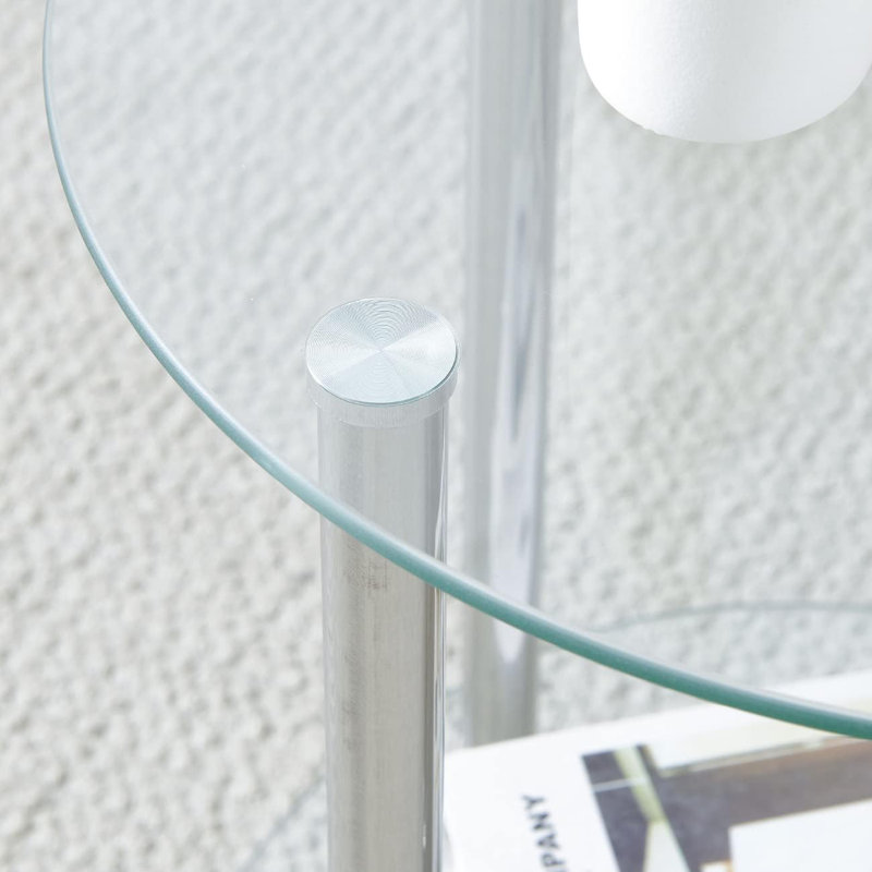 Glass Top End Table