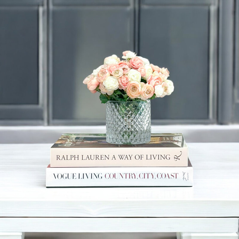 Ranunculus Bouquet, Cream, Peach, Green