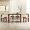 Cave stone slab rectangular dining table