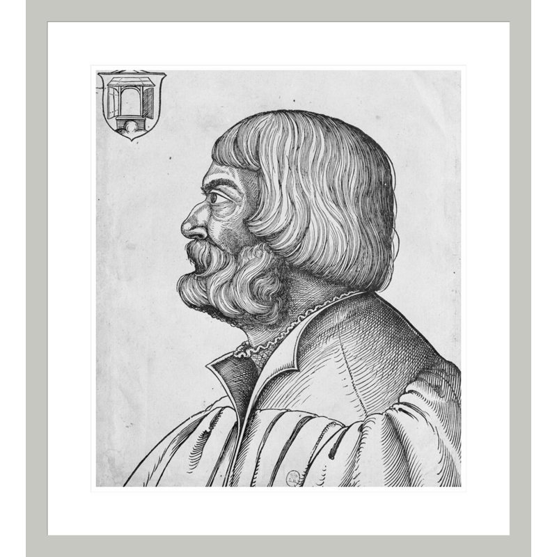 Autoportrait par Albrecht Dürer - Impression sur toile, H 14,88 po x l 13,75 po