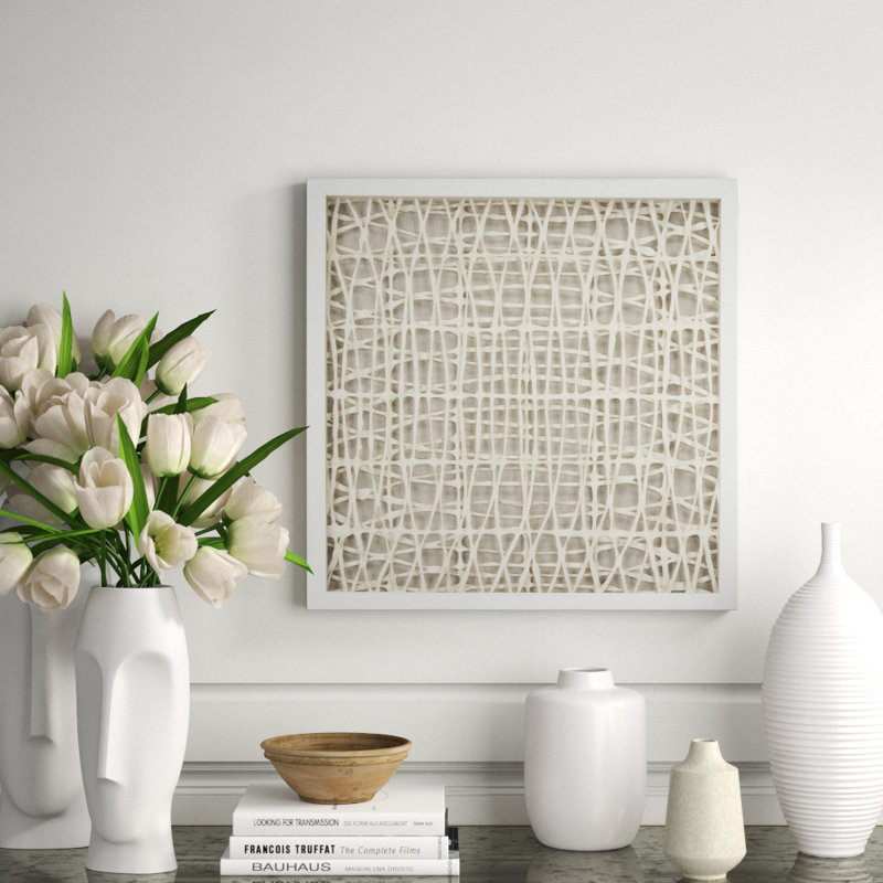 Abstract Paper Framed Art Print