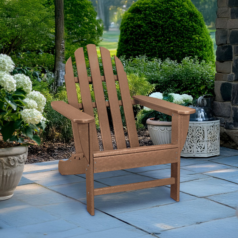 Keenan Wood Outdoor Adirondack Chair, Teak