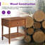 Table de chevet 24 po en bois massif avec tiroir et tablette ouverte, brun-1810244444-1808928922