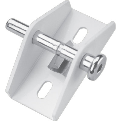 Prime-Line White Finish Push/Pull Sliding Door Lock (Single Pack)