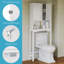 Armoire à pharmacie murale gain de place à installer au-dessus des toilettes, avec tablette ajustable-25769329
