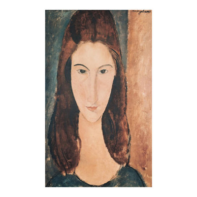Portrait d'une jeune fille (huile sur toile) par Amedeo Modigliani - Estampe numérique