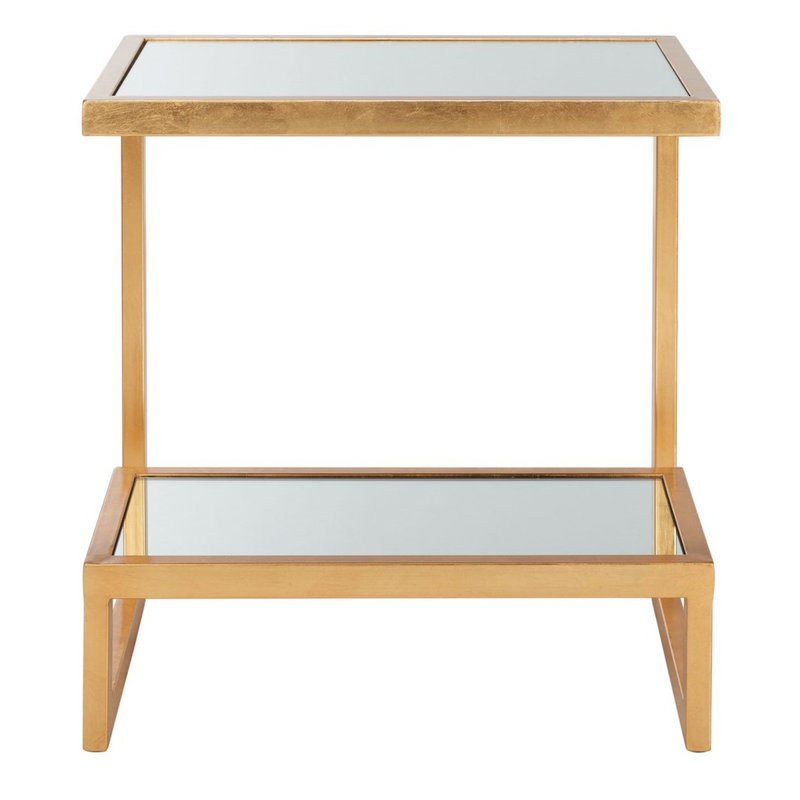 Table d'appoint Mirror Top Gold