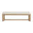 Ashal 65" Wide Coastal Upholstered Dining Bench with Boucle Fabric