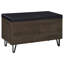 Clackamas Black 2-Door Storage Bench-595943733