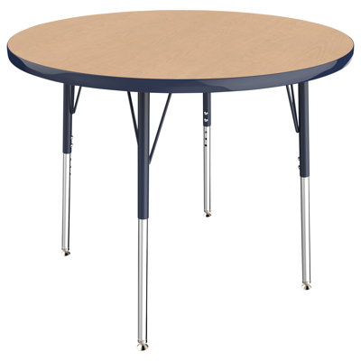 Round T-Mold Adjustable Height Activity Table