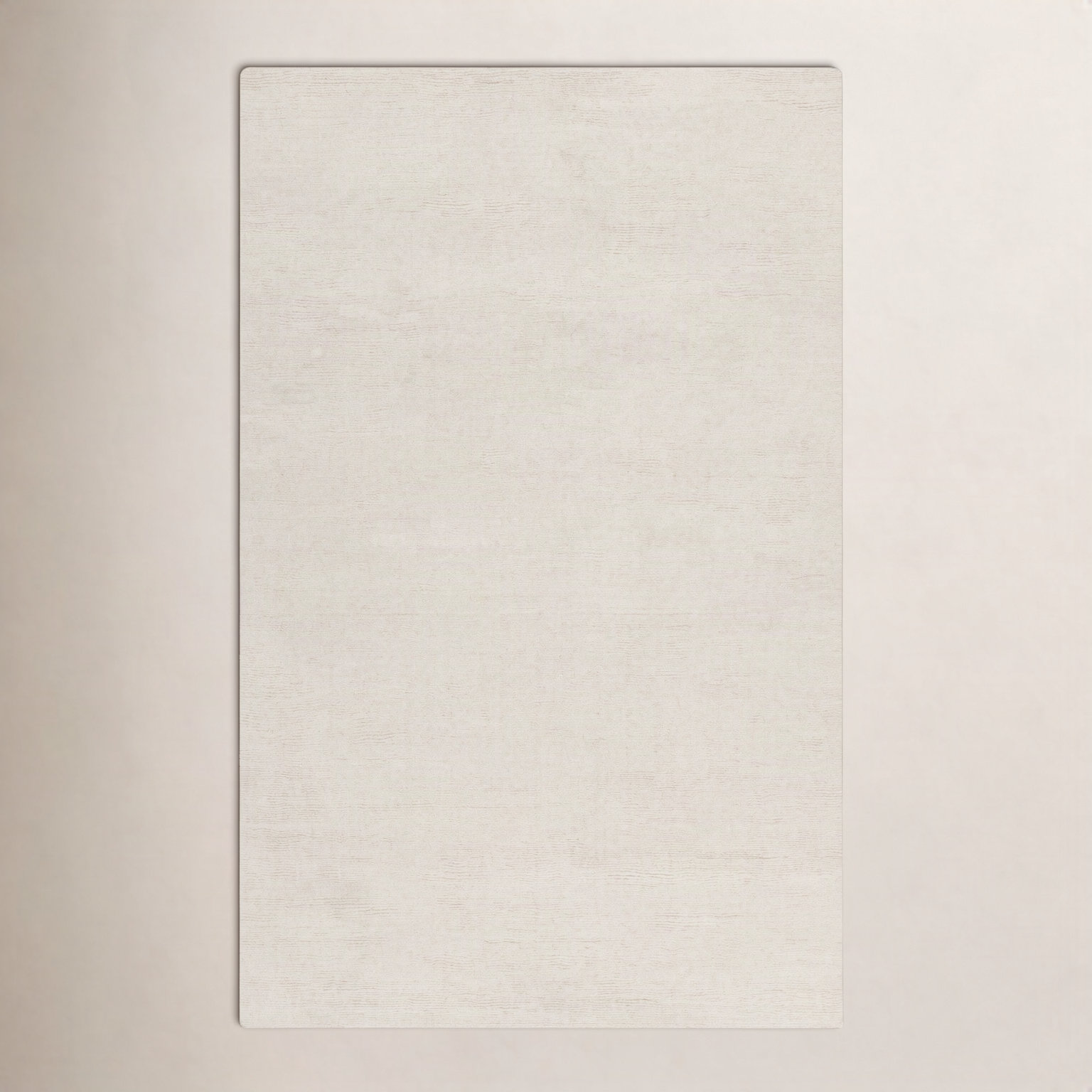Crowe Light Beige Hand-Loomed Wool Rug, Rectangle 2' x 3'
