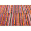Grand kilim turc rétro orange vif idéal pour rehausser votre salon et offrir une touche décorative unique