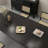 Black Rectangular Solid Dining Table For Dining Room/Kitchen-1639169649