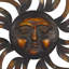 Décoration murale en métal Sun Home avec finition cuivre vieilli