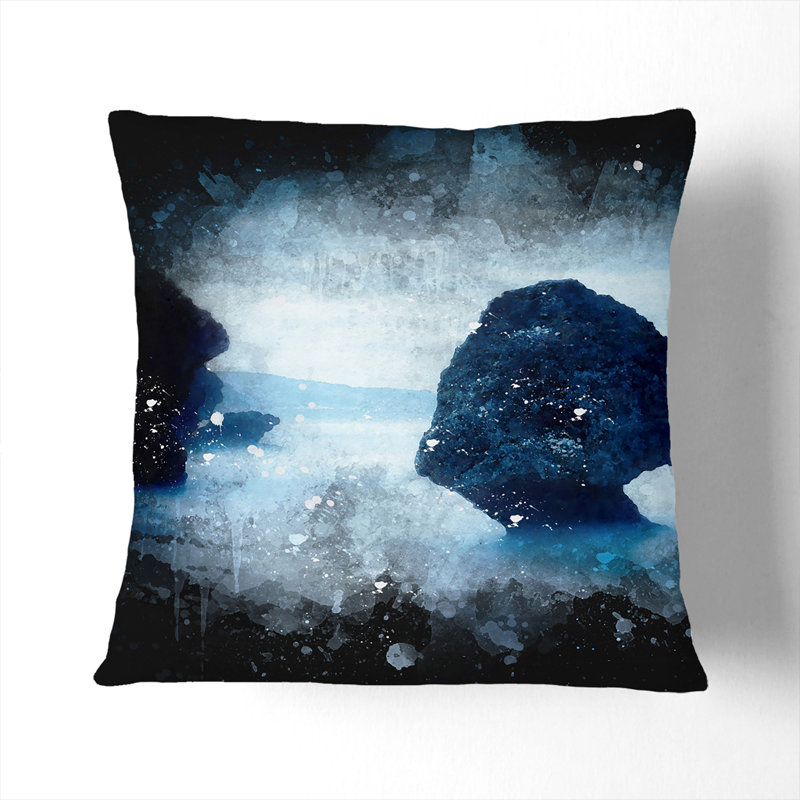 Square Cushion, 40cm H x 40cm W x 15cm D, Stone