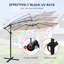 3M Garden Banana Parasol, Cantilever Sun Shade Canopy Patio, Outdoor Umbrella-1752861011