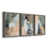 Toile avec cadre gris