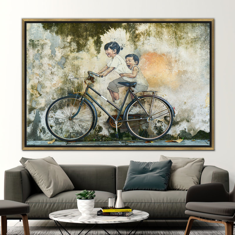Print on Canvas, Gold, Floater Framed Print without Mat, 20 cm H x 30 cm W