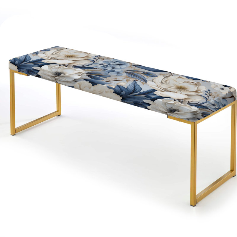 Banc rembourré or, Ombres éthérées avec motifs maussades I