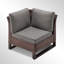 Ingvald Wicker/Rattan Outdoor Patio Armless Accent Chair With Cushions-1718496151