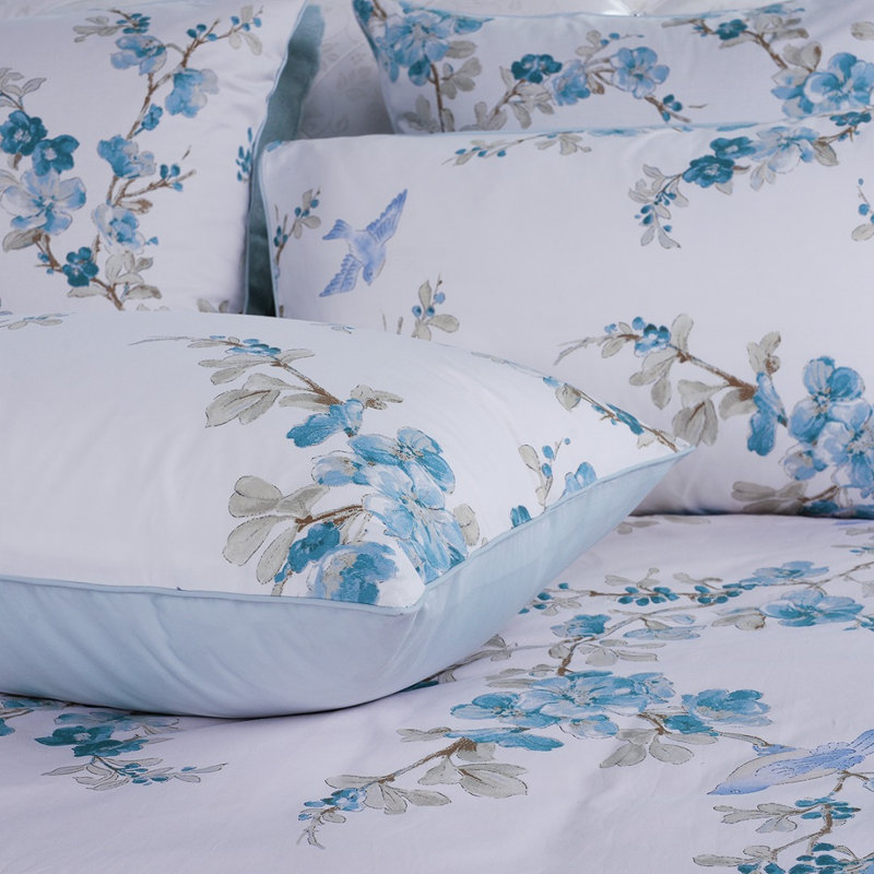 Lutie Cotton Floral Duvet Cover with Pillowcases Included, King - 2 Standard Pillowcases