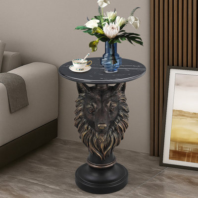 Table d'appoint tête de loup
