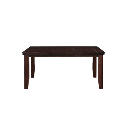 Superbe table de salle à manger en merisier avec plateau de table en placage d'érable synthétique et plateau rectangulaire