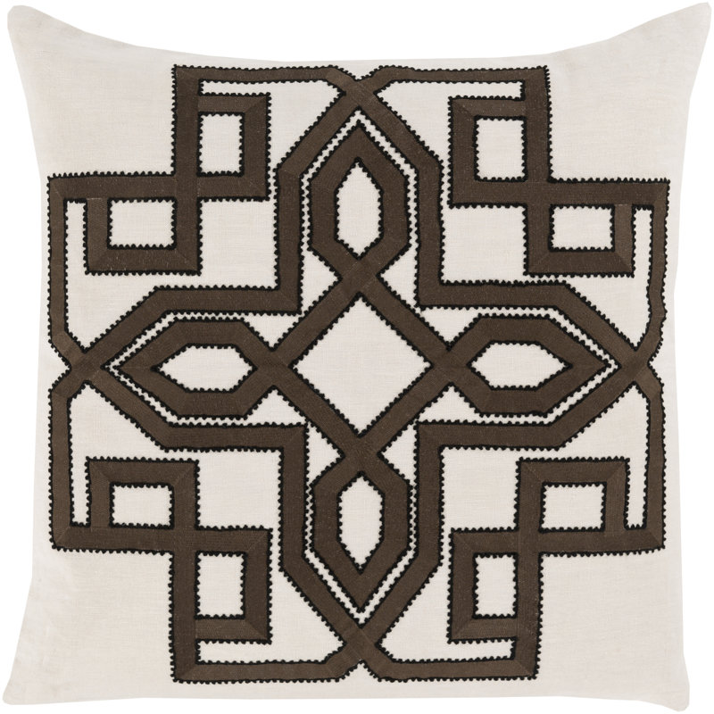 Coussin décoratif en lin , H 20 po x l 20 po x P 1 po, Bleu, Housse de coussin seulement - sans coussin