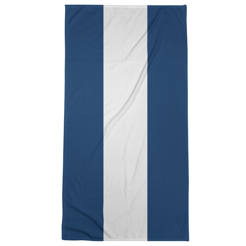 Beach Towel, Blue/White