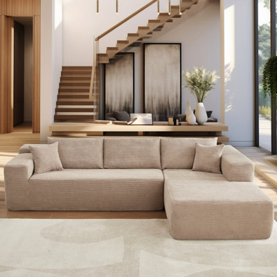 Canapé modulaire rembourré 2 pièces Natick