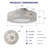 20" Crystal Caged Flush Mount Ceiling Fan