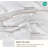 Bedsure Cotton Duvet Cover King - Luxury Slub Weave 100% Cotton Duvet Cover Set with a Linen Like Textured, Easy Change Durable Bedding Set 3 Pieces, Coconut White, 104" x 90"-117060337-116727415