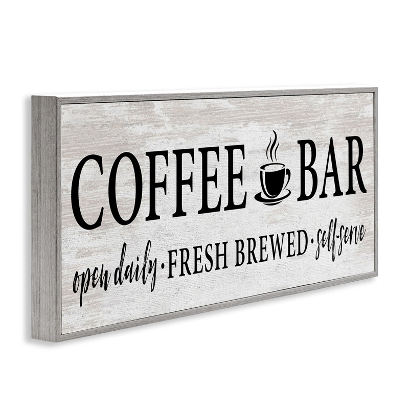 Plaque de café, H 13 po x l 30 po x P 1,5 po, Estampe numérique Farmhouse