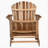 Adirondack Chair With Rustic Design, Acacia Wood, Foldable, And Traditional Slats For Outdoor Comfort